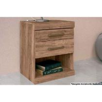 Mesa de Cabeceira Solteiro Plus c/ 2 Gavetas Atacama-Jatobá - Santos Andirá Mesa de Cabeceira Solteiro Plus c/ 2 Gavetas Atacama-Jatobá - Santos Andirá