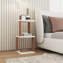 Mesa de Cabeceira Spin360 Branco Acetinado