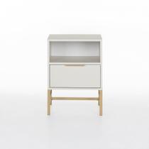 Mesa de Cabeceira Square 1 Gaveta 1 Nicho 60 cm x 43 cm x 40 cm