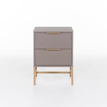 Mesa de Cabeceira Square 2 Gavetas 60 cm x 43 cm x 40 cm