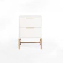 Mesa de Cabeceira Square 2 Gavetas 60 cm x 43 cm x 40 cm Mesa de Cabeceira Square 2 Gavetas 60 cm x 43 cm x 40 cm