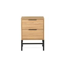 Mesa de Cabeceira Square 2 Gavetas 60 cm x 43 cm x 40 cm