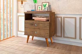 Mesa De Cabeceira Status 2 gavetas Jequitibá