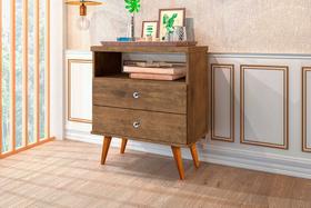 Mesa de cabeceira status 2 gavetas jequitibá