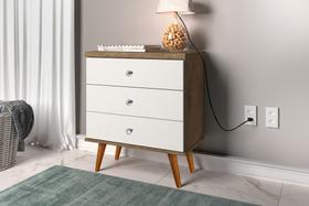 Mesa de cabeceira Status 3 Gavetas