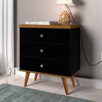 Mesa de Cabeceira Status 3 Gavetas Status