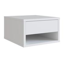Mesa De Cabeceira Suspensa 1 Gaveta B87 Branco NOVAM