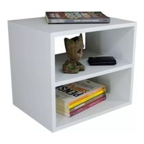 Mesa de Cabeceira Suspensa 45cm MDF Quarto Sala Escritório Mesinha Decoração Organizador Livros - Bali Modulares