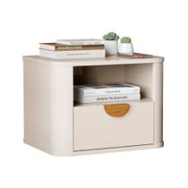 Mesa De Cabeceira Suspensa Buriti 1G Nicho Off White JB 31999