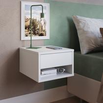 Mesa de Cabeceira Suspensa com 1 Gaveta Slim