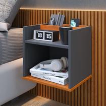 Mesa de Cabeceira Suspensa Mudo Nicho Retro Quarto Madri