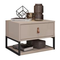 Mesa de Cabeceira Suspensa Sigma 1 Gaveta - Casa D Mesa de Cabeceira Suspensa Sigma 1 Gaveta - Casa D