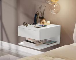 Mesa de cabeceira Suspenso Flórida Branco Mesa de cabeceira Suspenso Flórida Branco