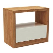 Mesa de Cabeceira Tânia 1 GV Freijó e Off White Mesa de Cabeceira Tânia 1 GV Freijó e Off White