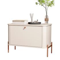 Mesa de Cabeceira Tucupí Off White Bronze JB Bechara 32701 Mesa de Cabeceira Tucupí Off White Bronze JB Bechara 32701