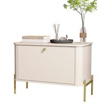 Mesa de Cabeceira Tucupí Off White Dourado JB Bechara 32702 Mesa de Cabeceira Tucupí Off White Dourado JB Bechara 32702
