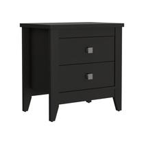 mesa de cabeceira Tuhome Amara 2 Gavetas Preto 62x68x40 cm mesa de cabeceira Tuhome Amara 2 Gavetas Preto 62x68x40 cm