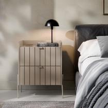 Mesa De Cabeceira Vênus 45cm Champagne 100% MDF Mesa De Cabeceira Vênus 45cm Champagne 100% MDF