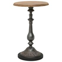 Mesa de cabeceira vidaXL Solid Fire Wood Brown Vintage Farmhouse