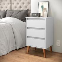 Mesa de cabeceira Wood Branco Mesa de cabeceira Wood Branco