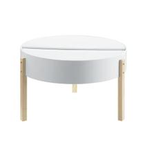 Mesa de café Ergode Bodfish Hidden Storage White
