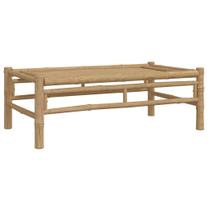 Mesa de café vidaXL Bamboo Patio 100x55x33cm interna/externa