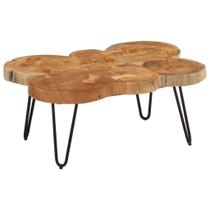 Mesa de café vidaXL Industrial Style Acacia Wood Brown