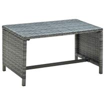 Mesa de café VidaXL Outdoor Antracite Poly Rattan 70x40x38cm