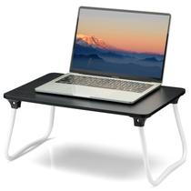 Mesa de cama para laptop ZEAPTAC dobrável portátil 29x44x21 cm preta Mesa de cama para laptop ZEAPTAC dobrável portátil 29x44x21 cm preta