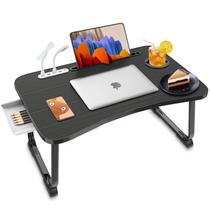 Mesa de cama portátil para laptop Fayquaze com porta de carregamento USB e Draw