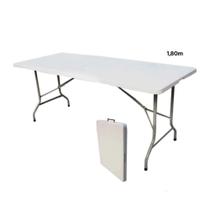 Mesa de Camping Dobrável Vira Maleta 180cm Importway