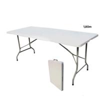 Mesa de Camping Dobrável Vira Maleta 180cm Importway
