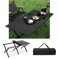 Mesa de Camping Pesca Praia Piscina Churrasco Reforçada Dobrável Até 50Kg Portátil Bolsa de Transporte
