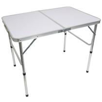 Mesa de Camping Praia Dobrável 90x60 em Alumínio e Vira Maleta Importway IWMCD-9060 Mesa de Camping Praia Dobrável 90x60 em Alumínio e Vira Maleta Importway IWMCD-9060