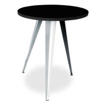 Mesa De Canto Alta Tampo Redondo Decorativa Lateral Ornes Para Sala Quarto