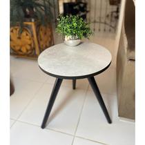 Mesa De Canto Apoio Pequena Decor Tamako - Ref 10 Concreto