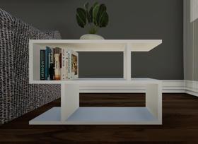 Mesa de Canto Branca Branco Mesinha Auxiliar de Sofa Sala Mesa Lateral Cama Branco