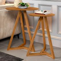 Mesa de Canto Classic Kit 2 Peças Nature - Tebarrot