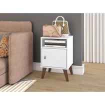 Mesa de Canto com 1 Porta e 1 Nicho - Branco Mesa de Canto com 1 Porta e 1 Nicho - Branco