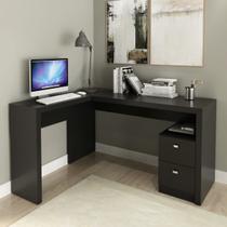 Mesa de Canto com Gaveteiro para Escritório ME4129 Preto Mesa de Canto com Gaveteiro para Escritório ME4129 Preto