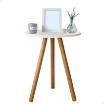 Mesa de Canto Decoração Mesinha Lateral Retro Apoio Para Sofa Mdf