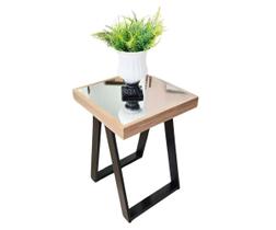 Mesa de Canto e Apoio Lateral Espelhada Ibiza Mirror