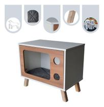 Mesa de Canto Gato e Cachorro Pet MDF TV
