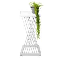 Mesa de Canto industrial, Branca, Decorativa, Kasadi Moveis