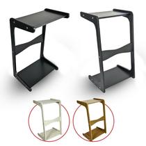 Mesa de Canto Itália Suporte Lateral Sofá com Base Clássica Curva Preto Mesa de Canto Itália Suporte Lateral Sofá com Base Clássica Curva Preto