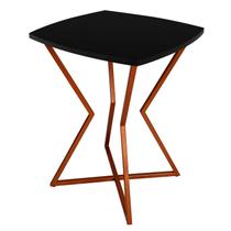 Mesa de Canto Lateral Alta Quadrada para Sala Austria - Cobre Preto Mesa de Canto Lateral Alta Quadrada para Sala Austria - Cobre Preto
