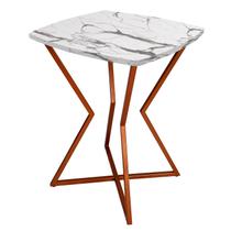 Mesa de Canto Lateral Alta Quadrada para Sala Austria - Cobre Vulcano Mesa de Canto Lateral Alta Quadrada para Sala Austria - Cobre Vulcano
