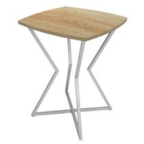 Mesa de Canto Lateral Alta Quadrada para Sala Austria - Prata Jade Mesa de Canto Lateral Alta Quadrada para Sala Austria - Prata Jade