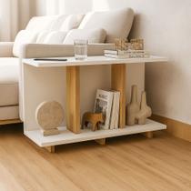 Mesa de Canto Lateral Apoio Sofá Minimalista