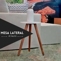 Mesa De Canto Lateral de Apoio Para Sala Quarto Decorativa